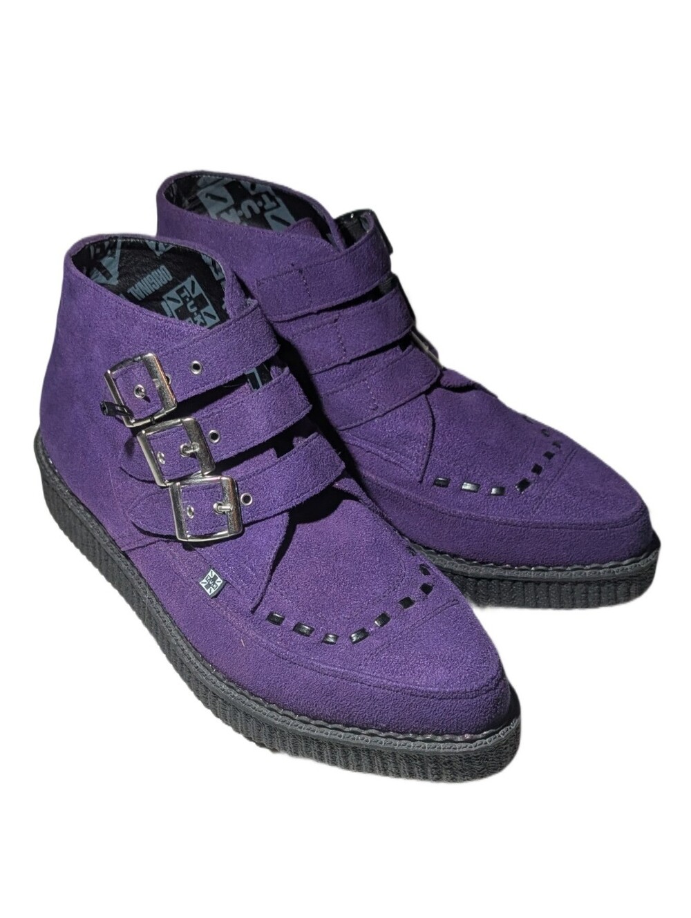 T.U.K TUK Vegan Suede Creeper Boots